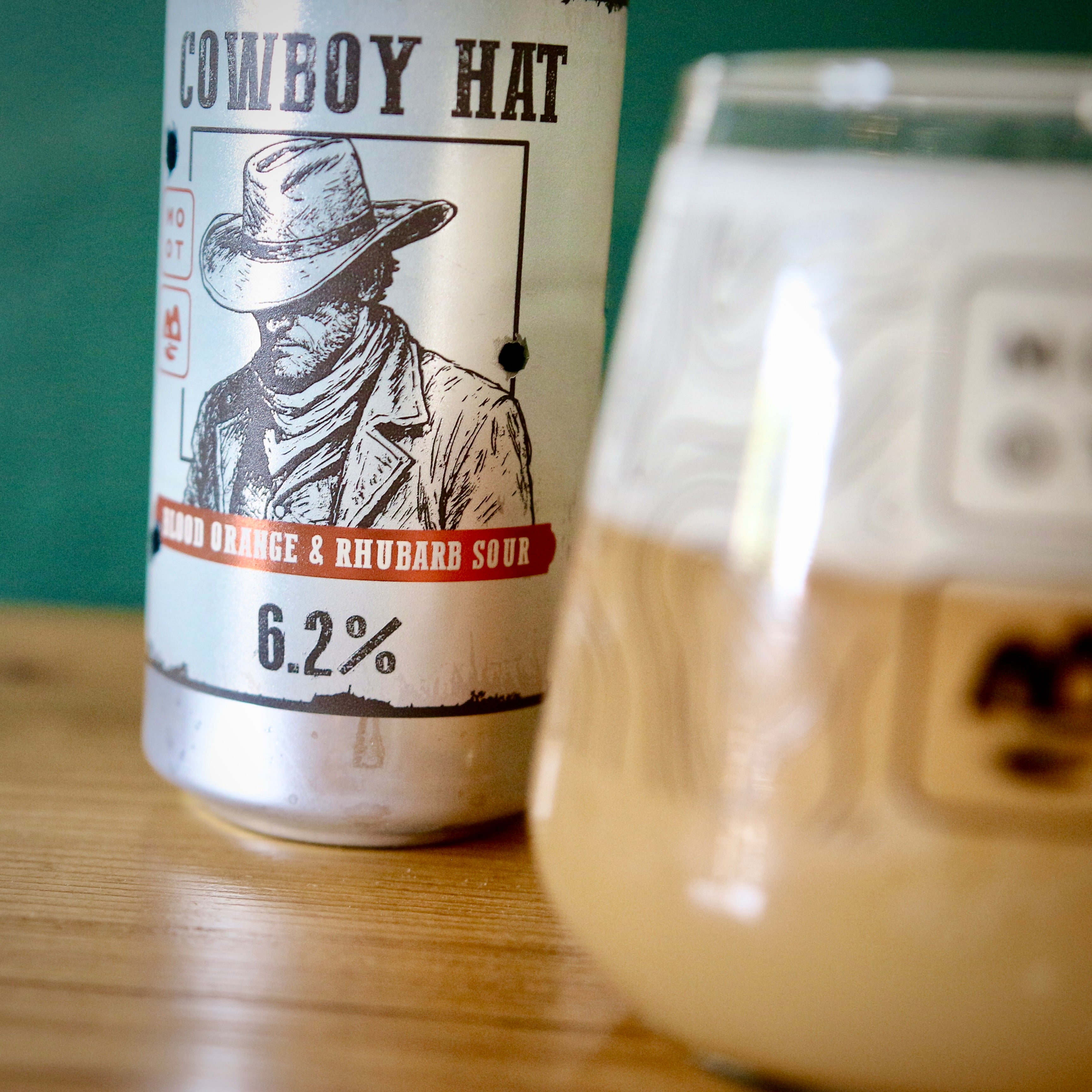 Cowboy Hat Fruited Sour label close-up with bold Western-inspired design