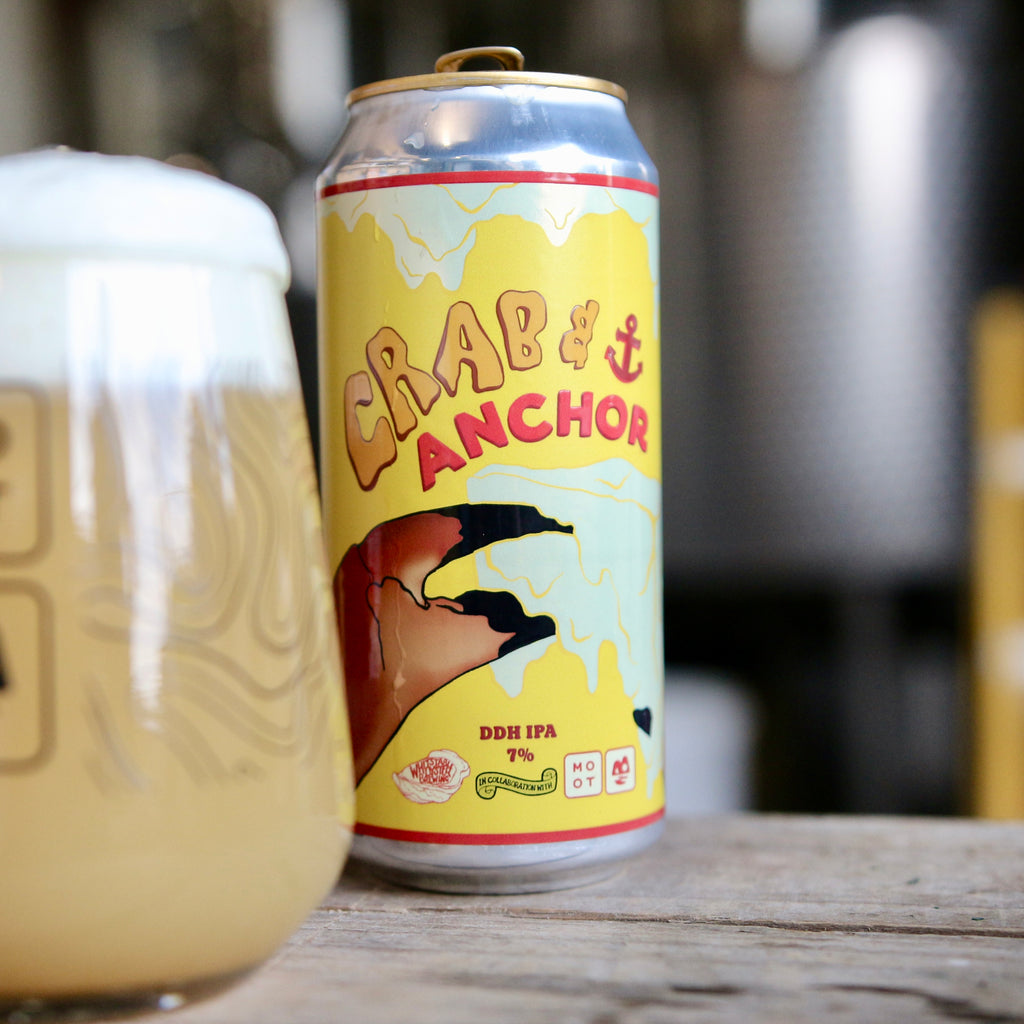 Crabzilla IPA & Butter DIPA can – tropical hazy double IPA collaboration, 8%