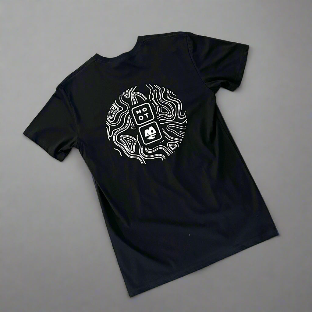 Moot Brewery & Taproom Logo t-shirt – regular fit craft beer tee, black with white logo