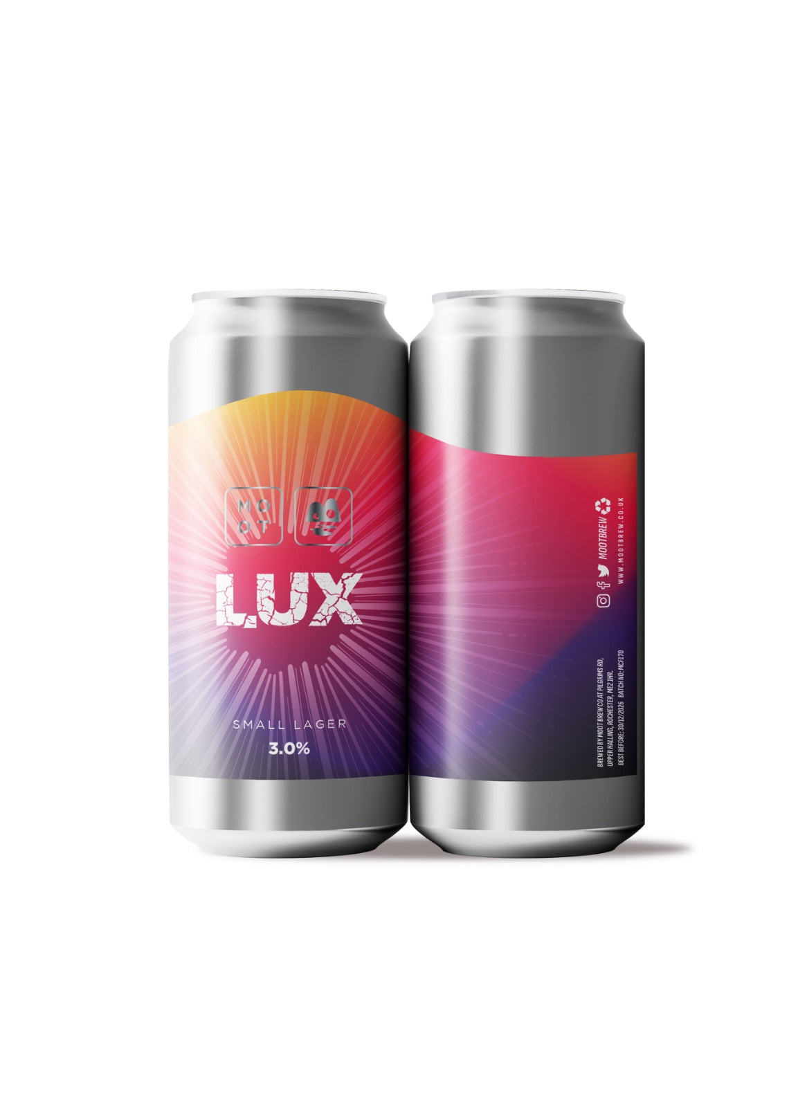 Lux Little Lager beer can – light, crisp low-ABV craft lager