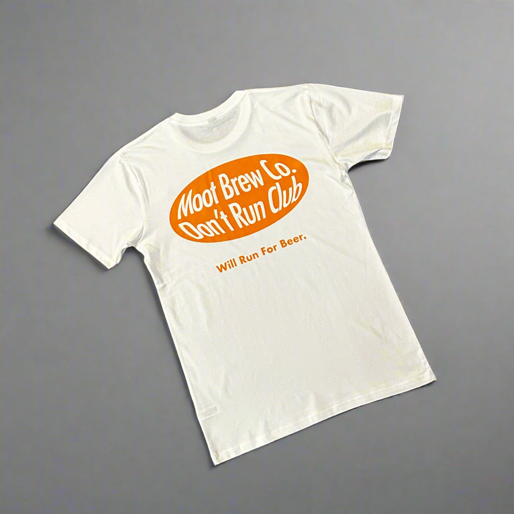 Moot Brew Co Don’t Run Club t-shirt – regular fit craft beer tee
