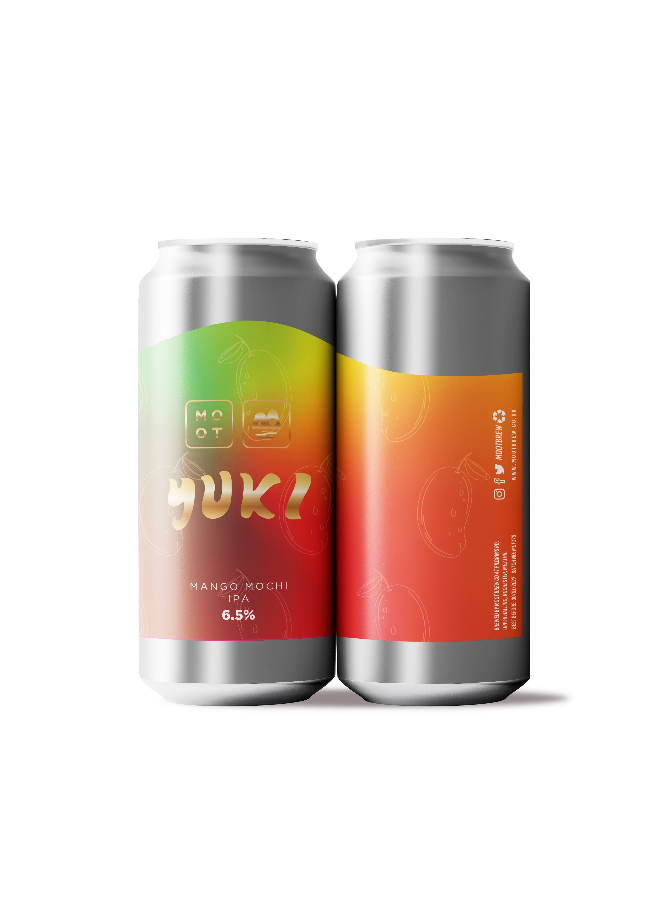 Yuki Mango IPA beer can – tropical mango craft IPA 6.5%